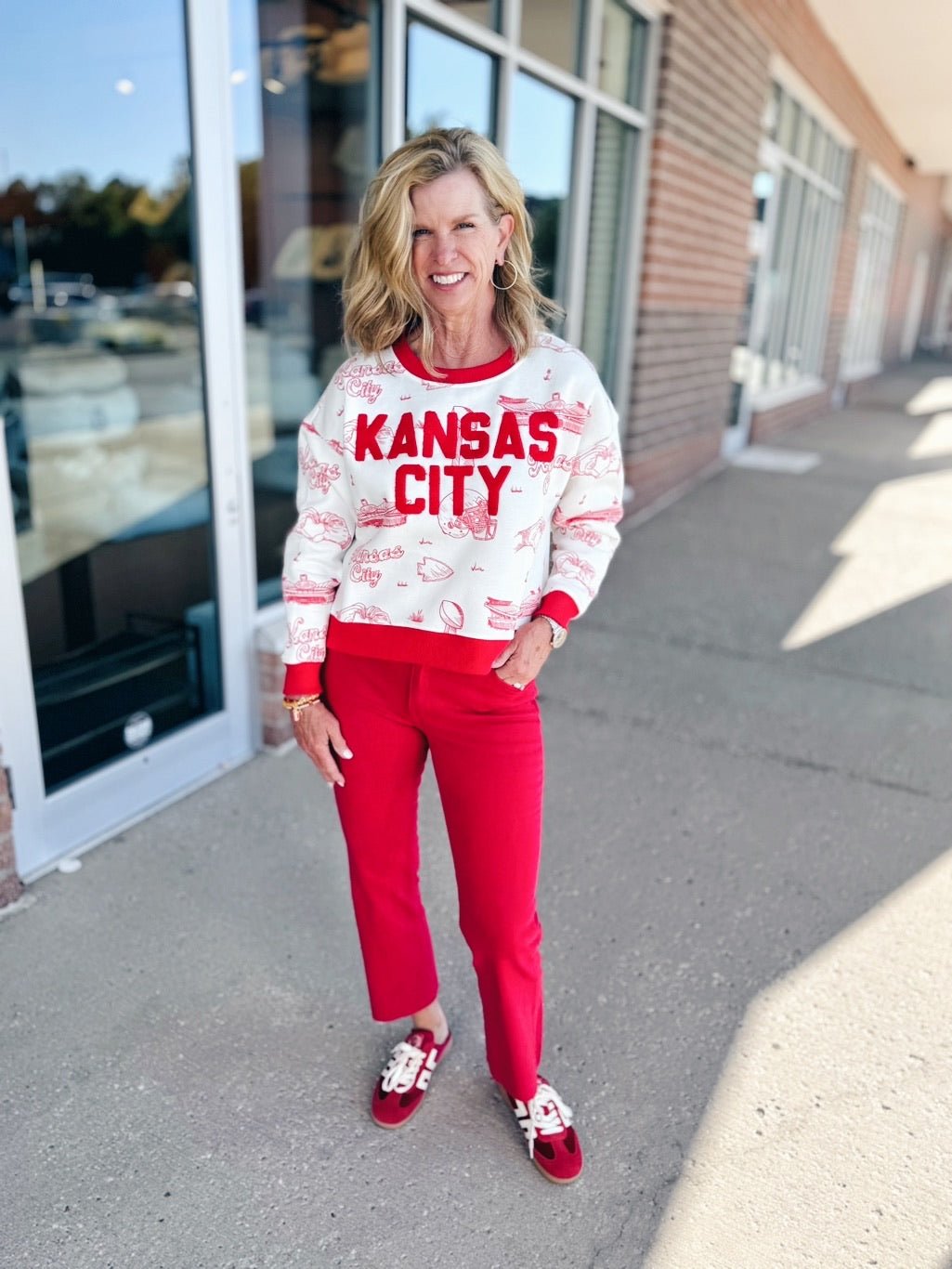 Amelia's Custom KC Toile Sweatshirt - Amelia's Boutique