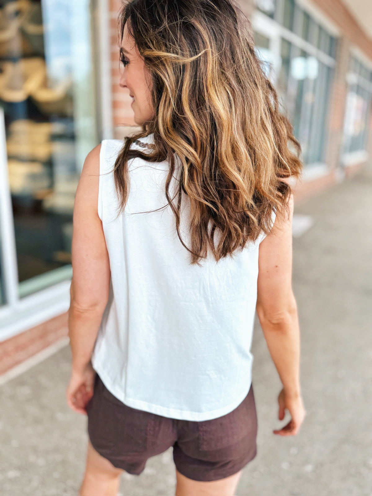 Queen of Sparkles Women’s Necklace Tank - Amelia's Boutique