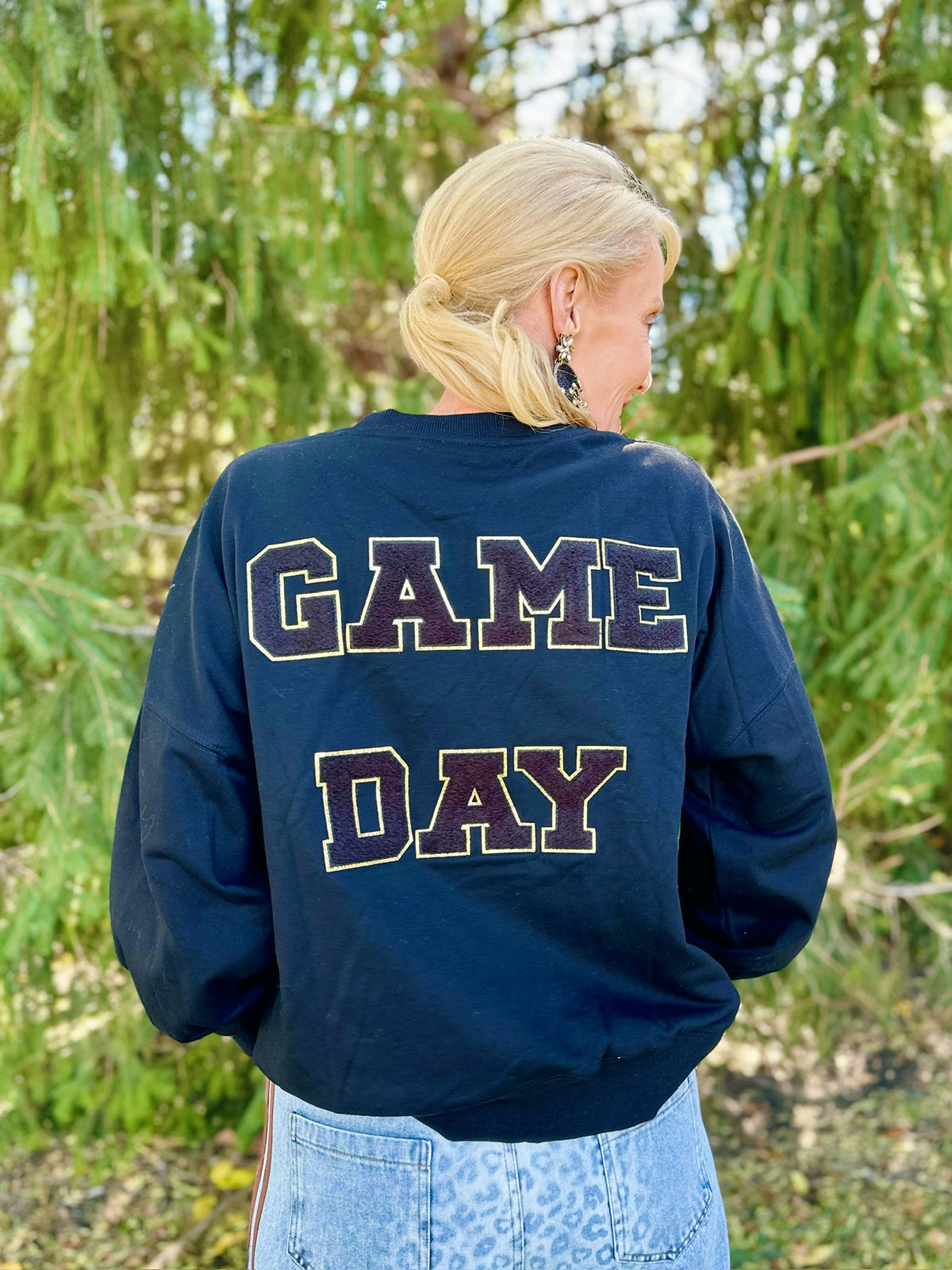 Sequin Game Day Sweatshirt - Amelia's Boutique