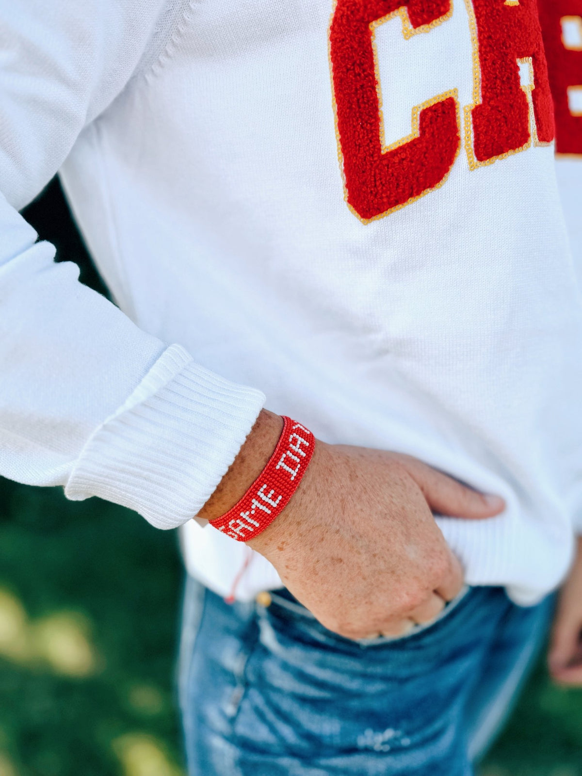 Beaded Game Day Bracelet - Amelia's Boutique