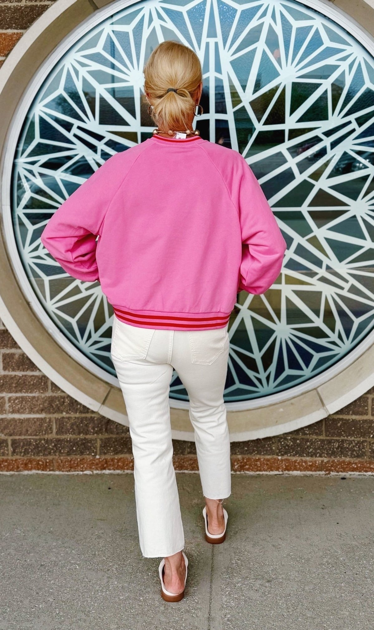 Queen of Sparkles x Amelia's Custom Pink Kansas City Sweatshirt - Amelia's Boutique