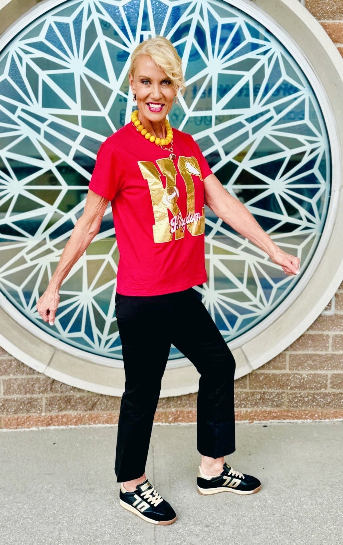 Metallic KC Tee - Queen of Sparkles X Amelia's Boutique - Amelia's Boutique