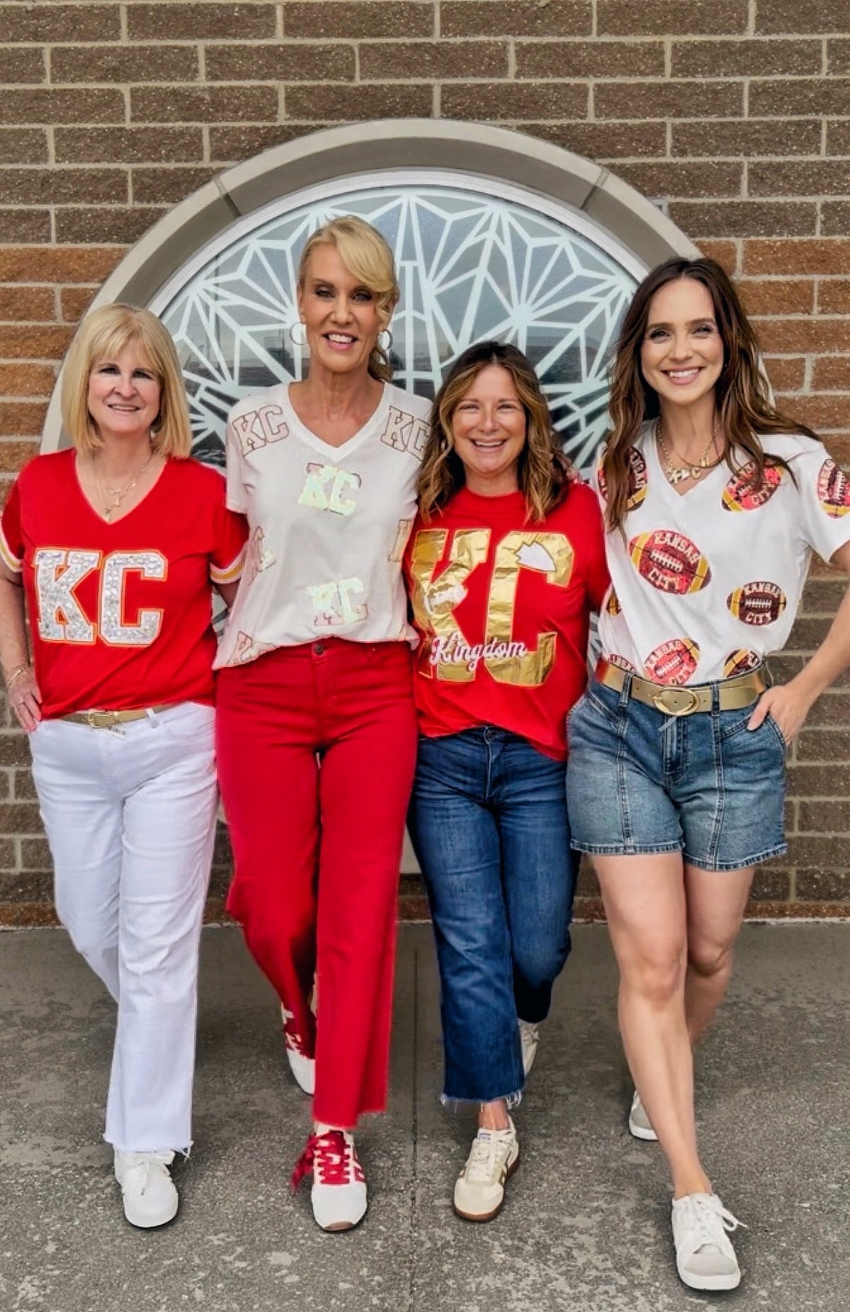 Queen of Sparkles x Amelia’s Boutique Iridescent KC All Over Women’s Tee - Amelia's Boutique