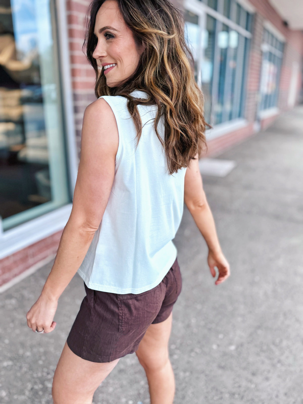 Queen of Sparkles Women’s Necklace Tank - Amelia's Boutique