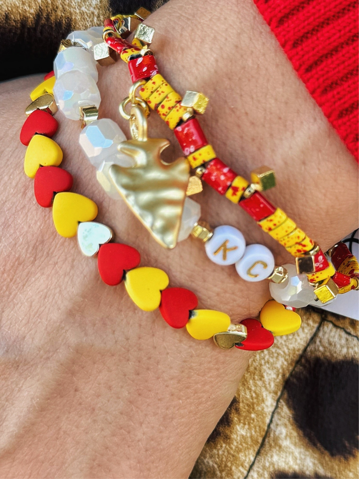 Arrowhead Gameday Bracelet Set - Amelia's Boutique