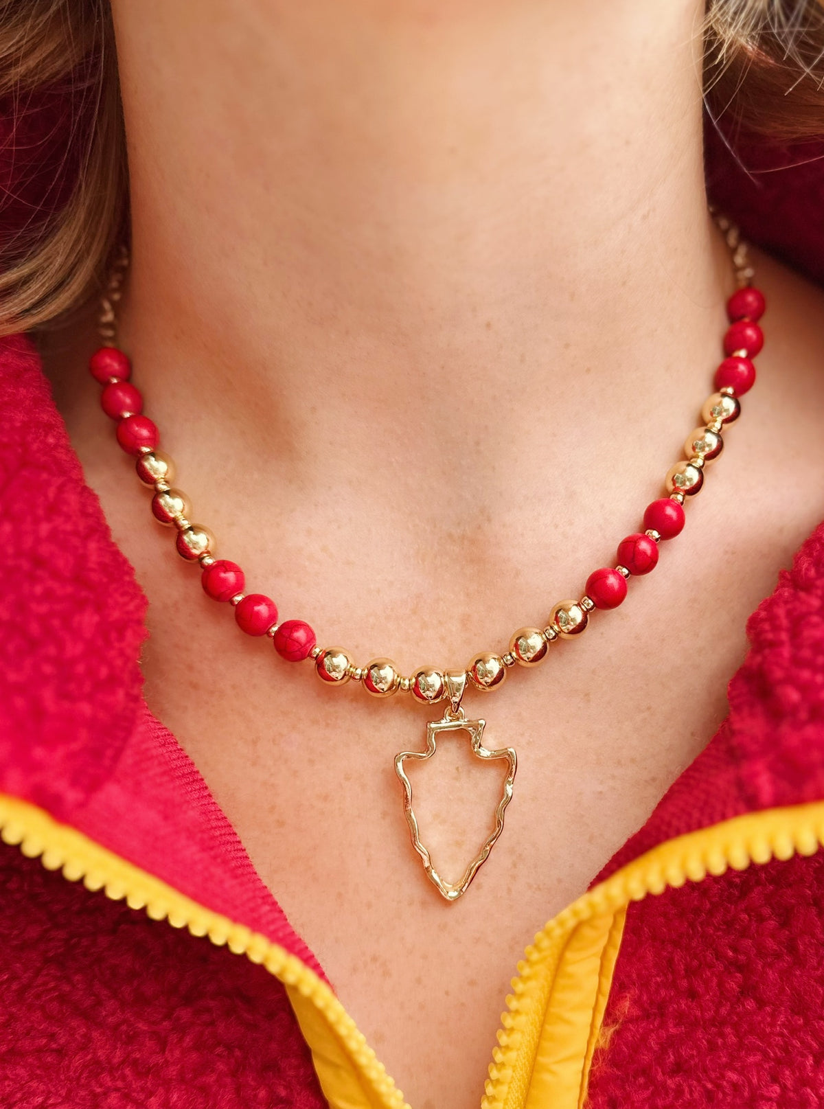 Arrowhead and Bead Necklace Set - Amelia's Boutique