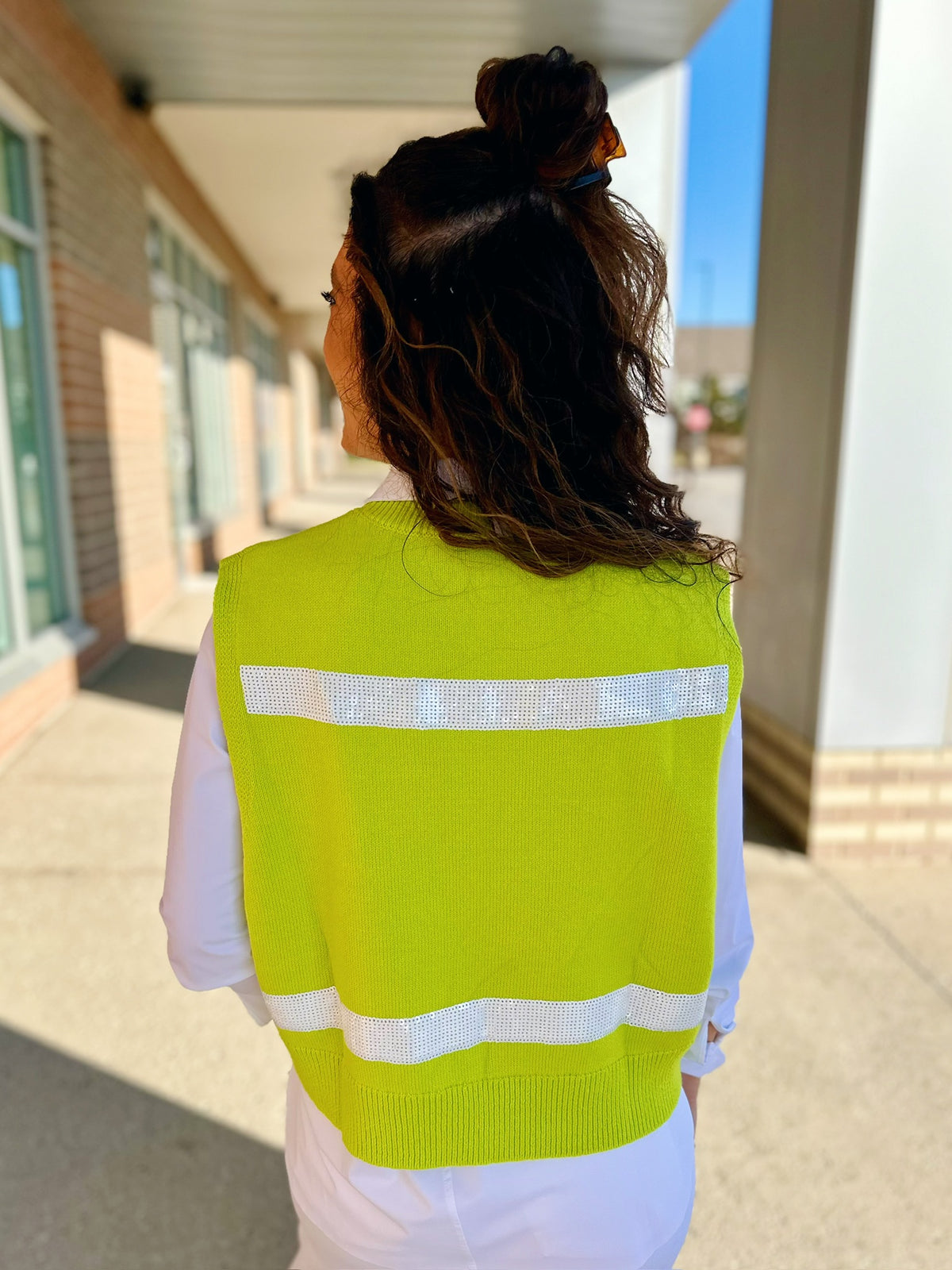 Queen of Sparkles Tennis Sweater Vest - Amelia's Boutique