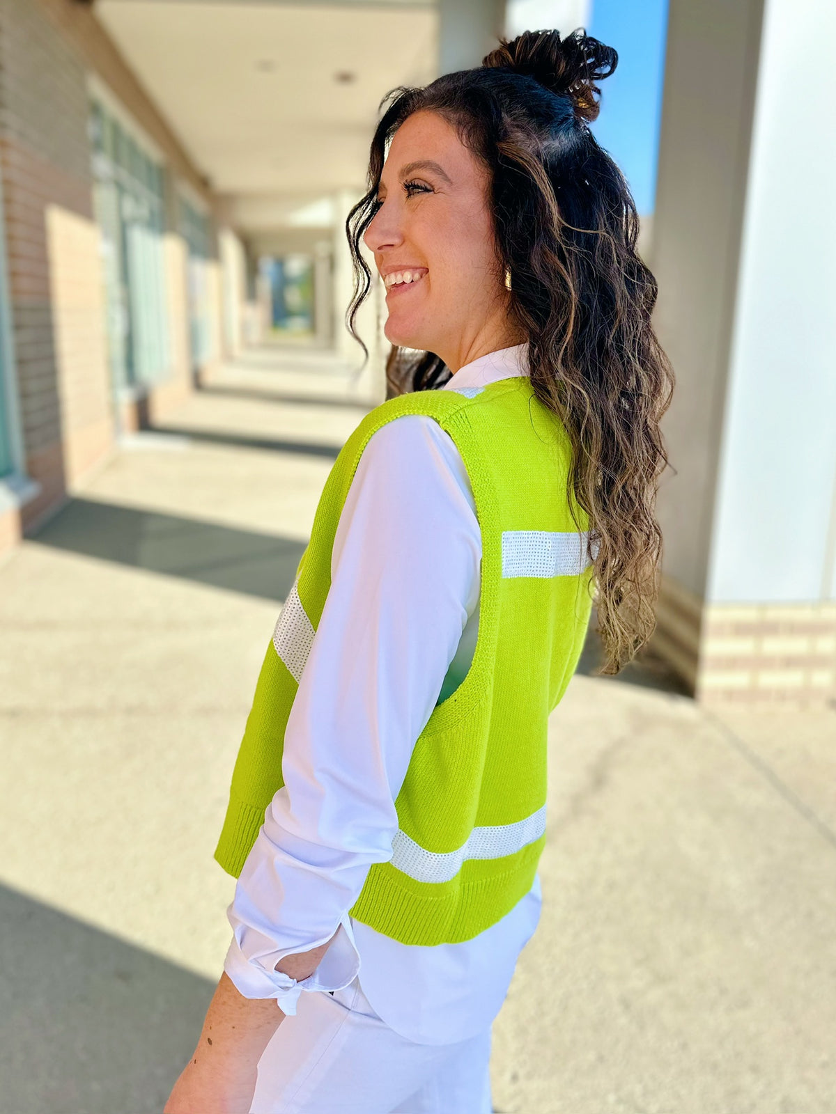 Queen of Sparkles Tennis Sweater Vest - Amelia's Boutique