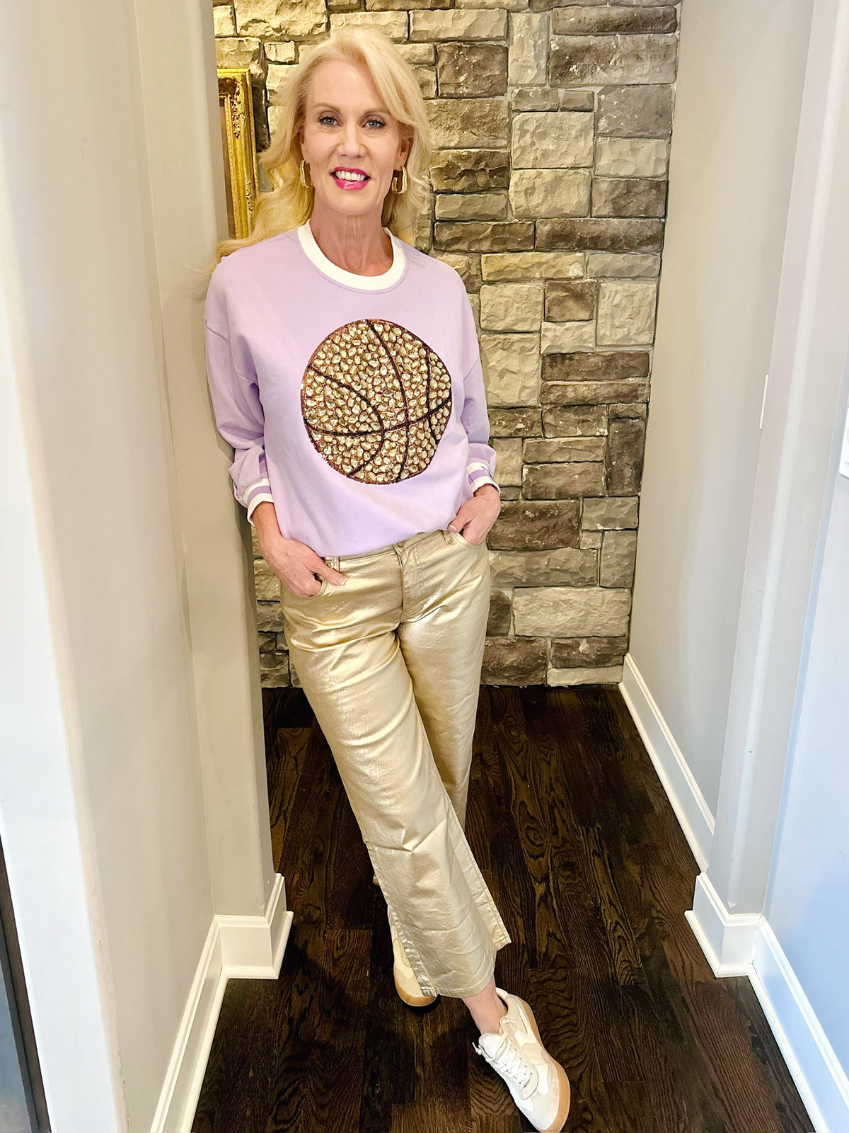 Queen of Sparkles K State Basketball Sweatshirt - Amelia's Boutique