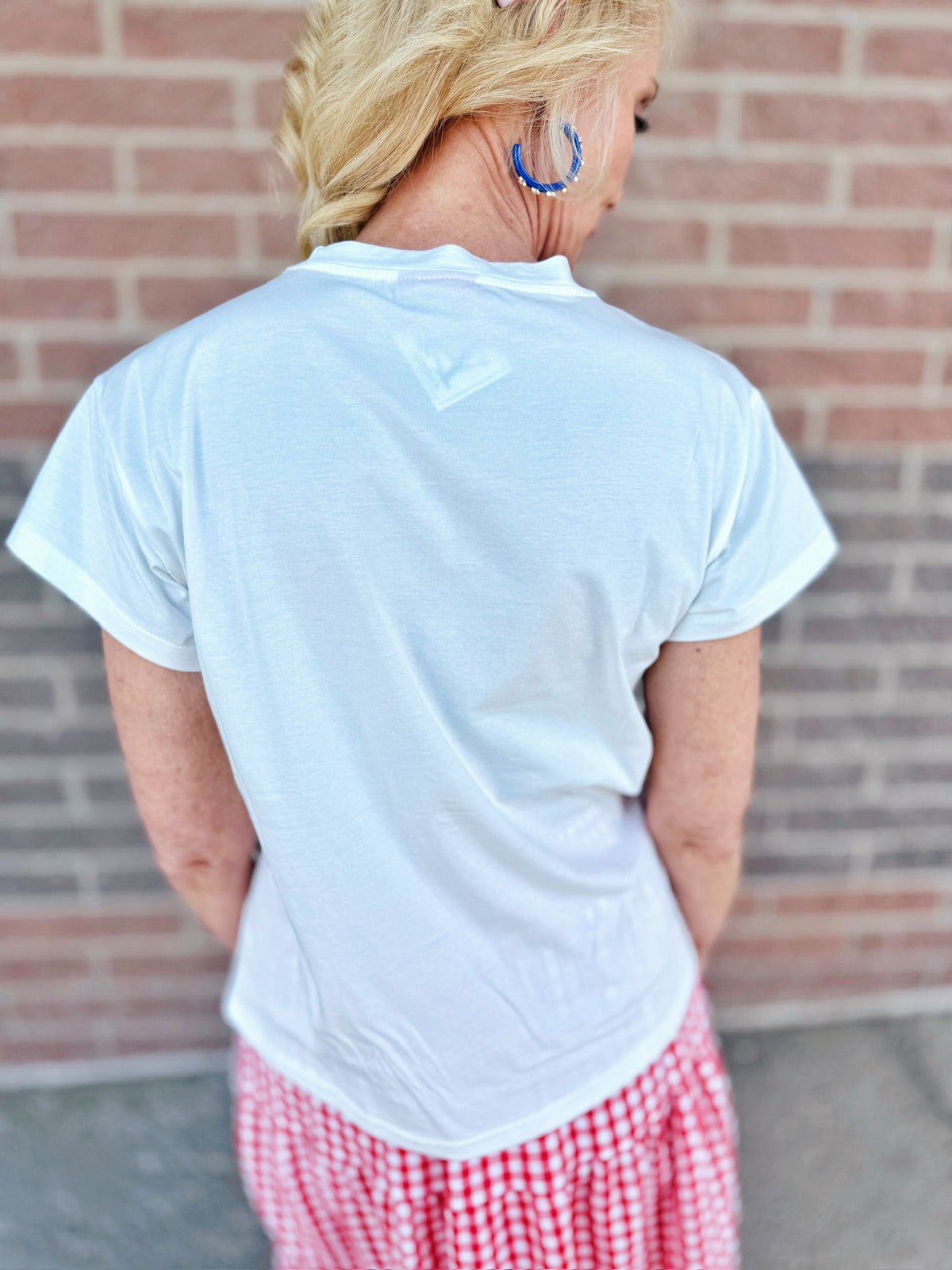 Women’s USA Fruits Tee by Queen of Sparkles - Amelia's Boutique