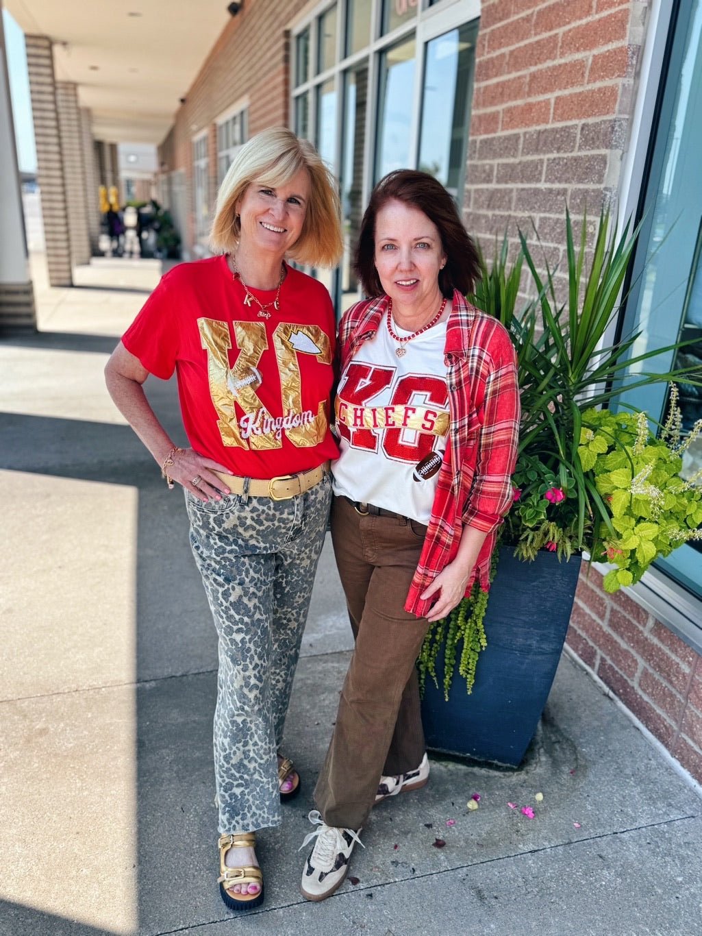 Metallic KC Tee - Queen of Sparkles X Amelia's Boutique - Amelia's Boutique