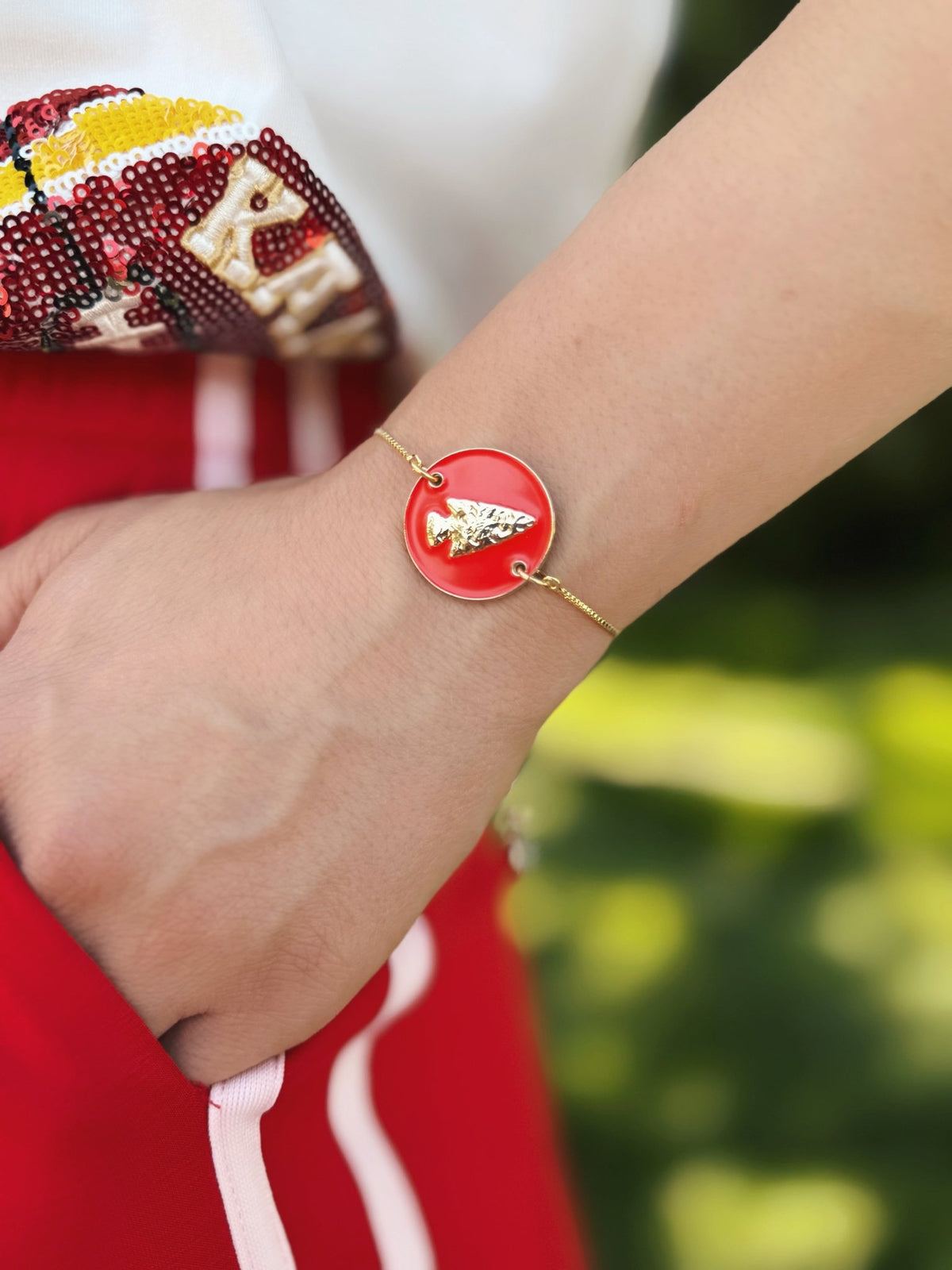 Arrowhead Coin Adjustable Toggle Bracelet - Amelia's Boutique
