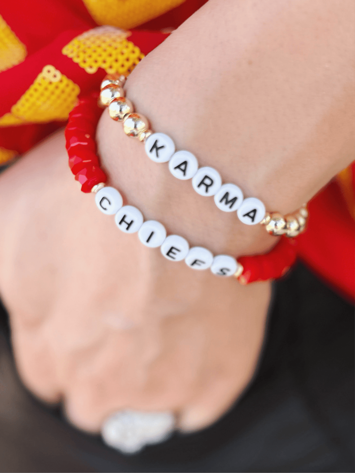 Chiefs Red Friendship Bracelet - Amelia's Boutique