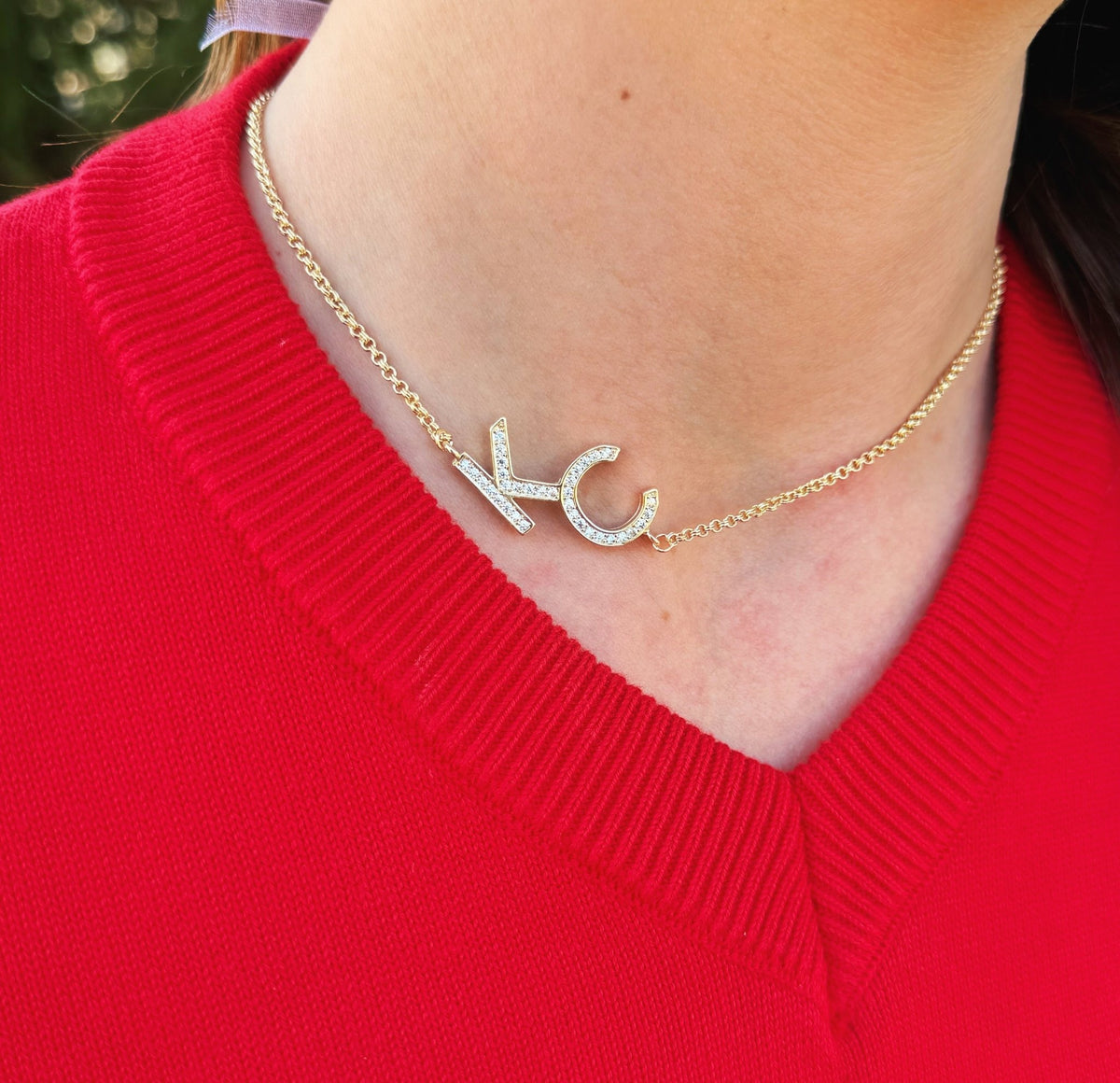 KC Pave Necklace - Amelia's Boutique