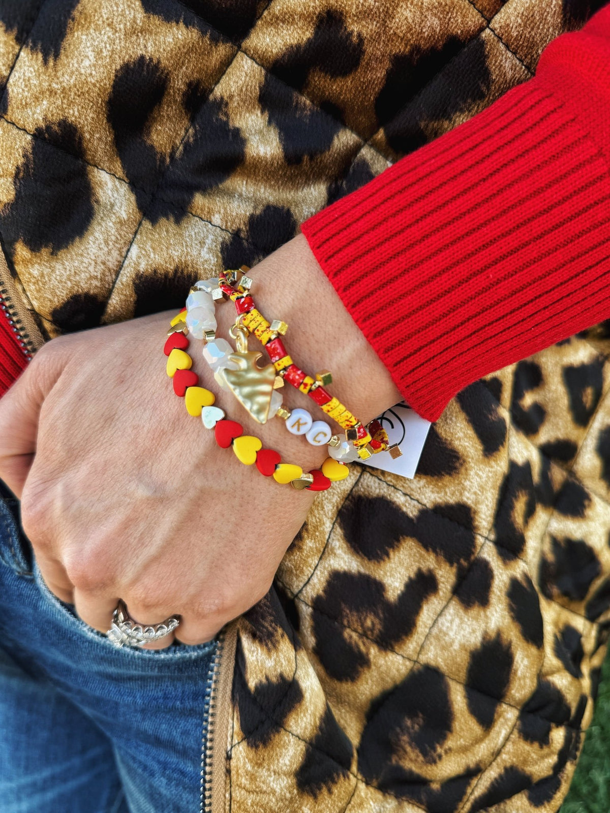 Arrowhead Gameday Bracelet Set - Amelia's Boutique