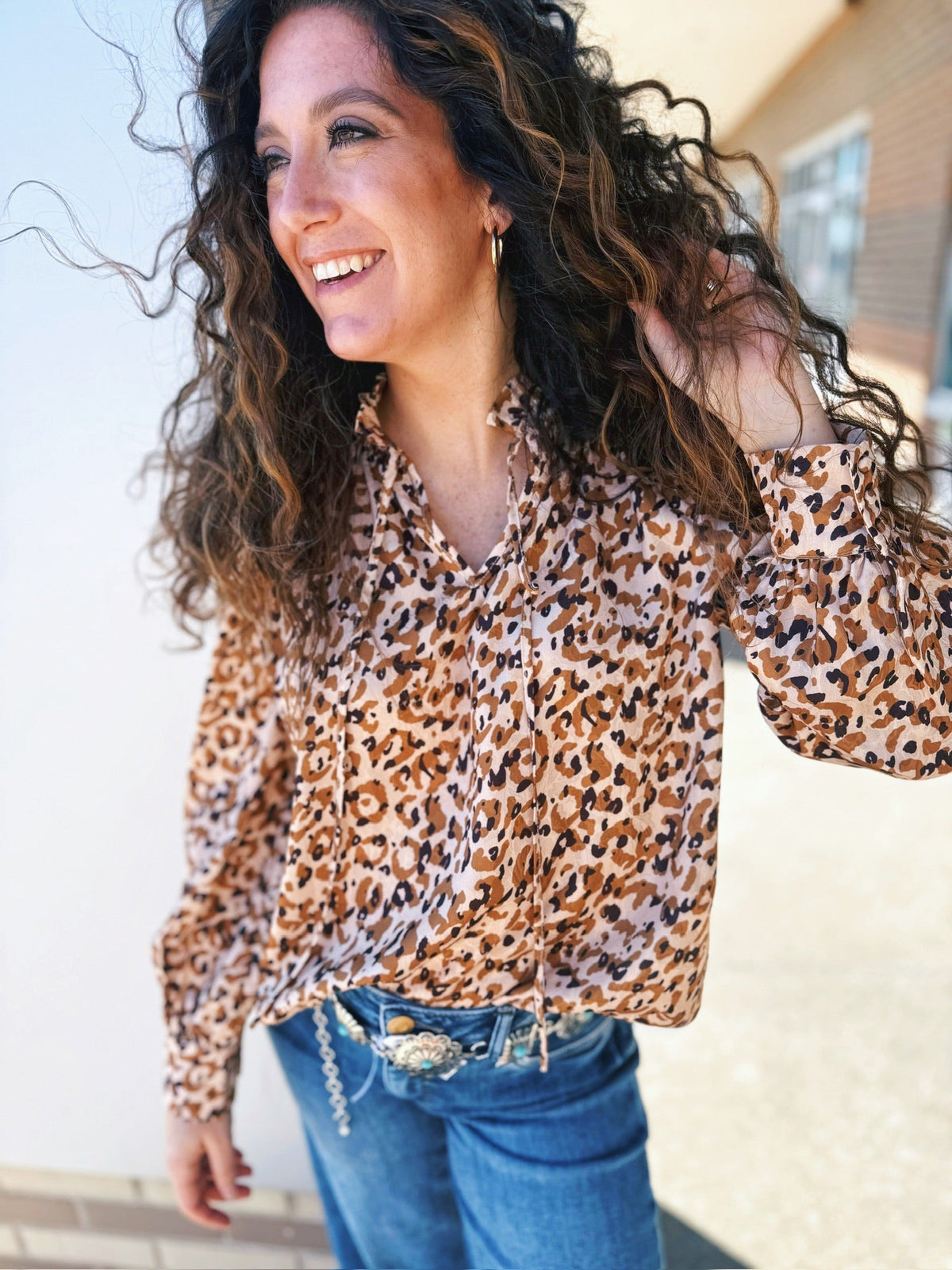 Women’s Cheetah Print Top - Amelia's Boutique
