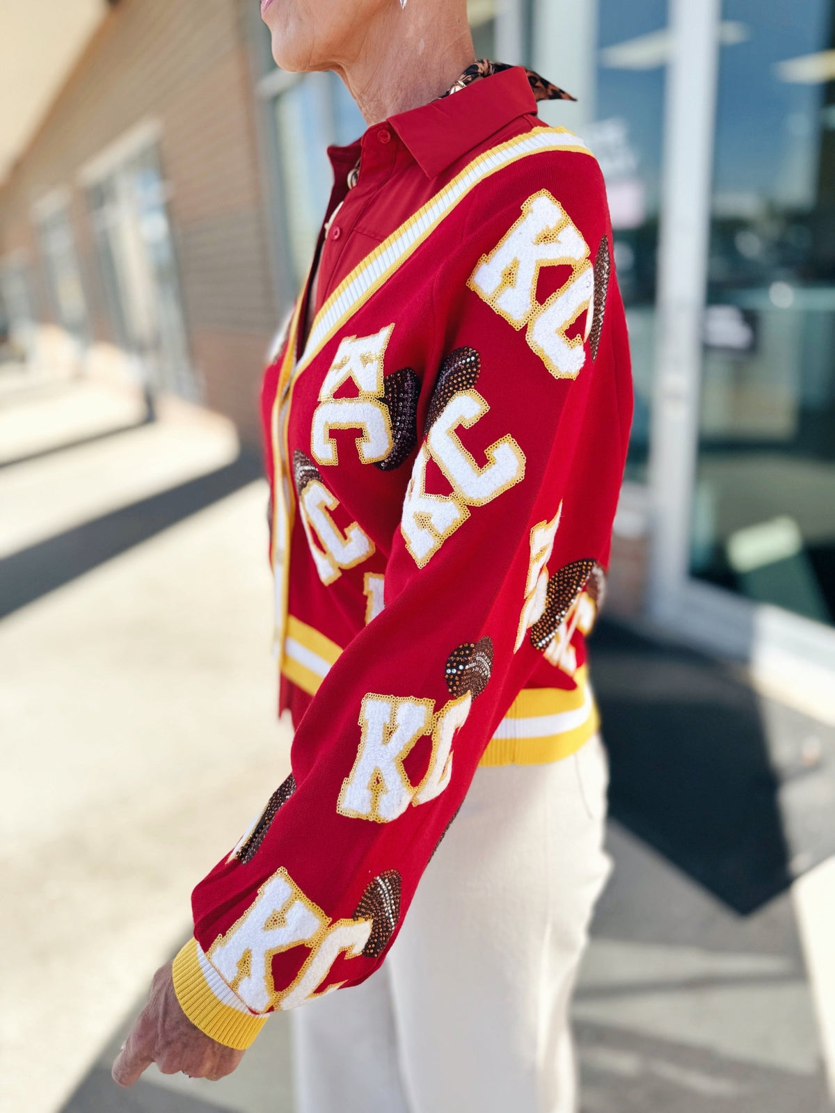 KC All Over Cardigan - Queen of Sparkles x Amelia's Boutique - Amelia's Boutique
