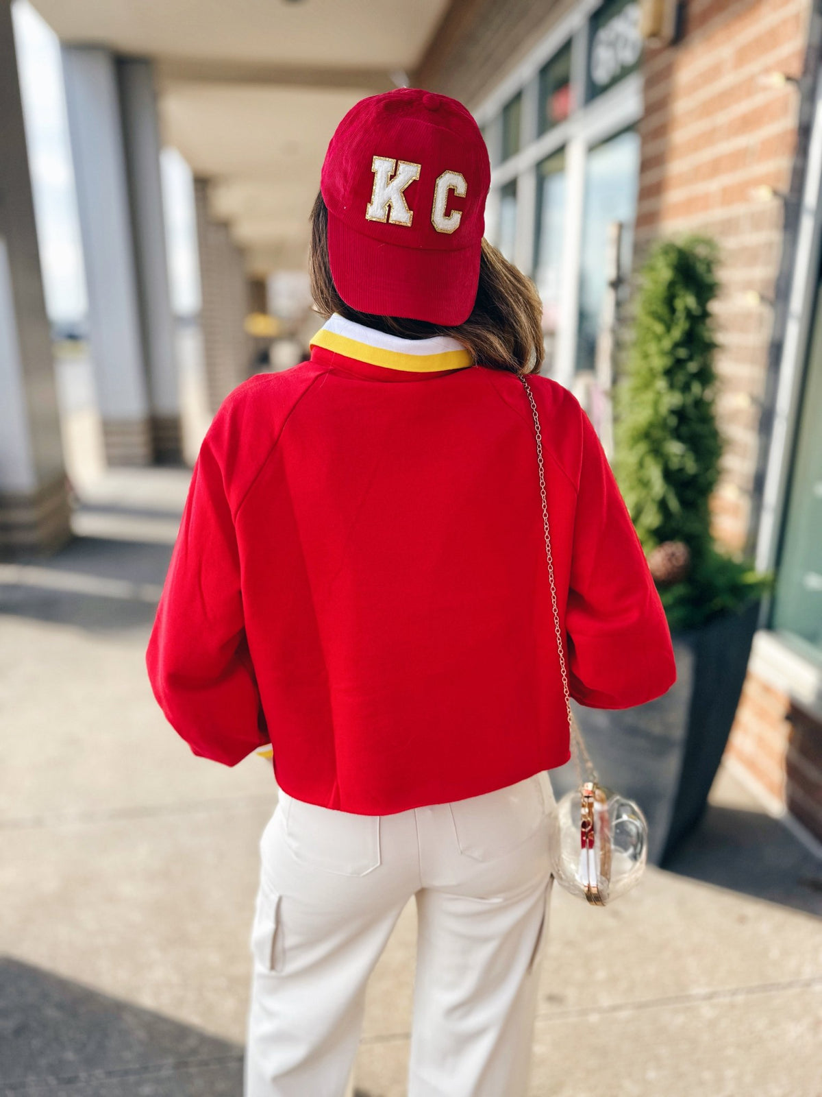 Collared Kansas City Vs. Everyone Sweatshirt Queen of Sparkles x Amelia's - Amelia's Boutique