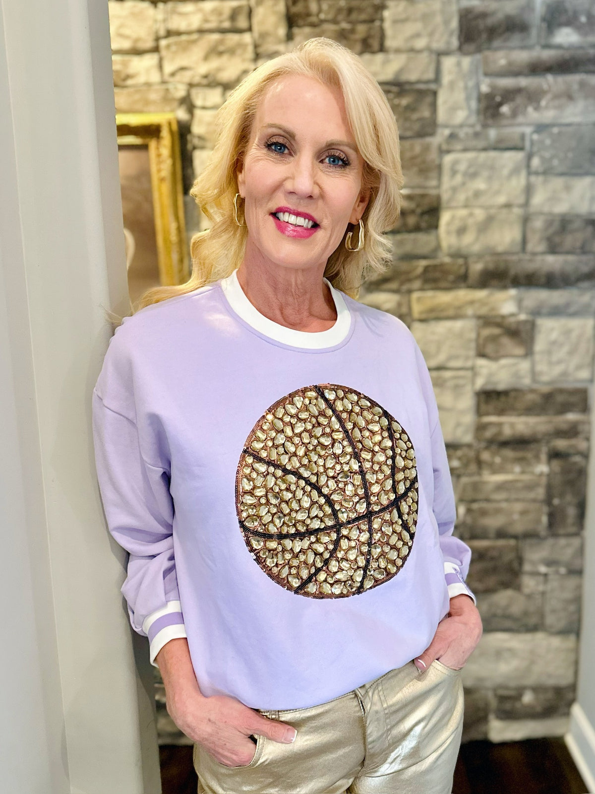 Queen of Sparkles K State Basketball Sweatshirt - Amelia's Boutique