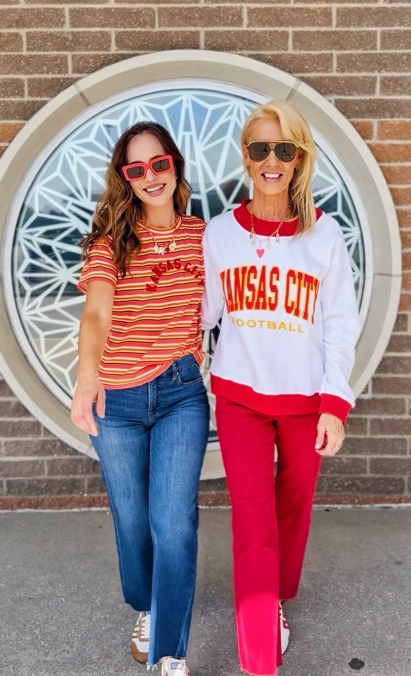 Kansas City Wide Neck Sweatshirt - Amelia's Boutique