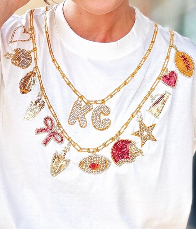 Charm Necklace KC Tee Queen of Sparkles x Amelia’s Boutique Collab - Amelia's Boutique
