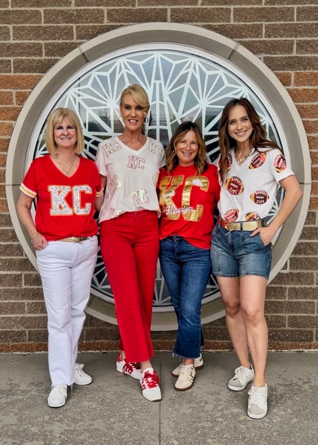 Metallic KC Tee - Queen of Sparkles X Amelia's Boutique - Amelia's Boutique